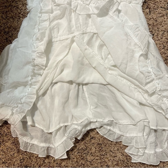 Polly white tiered lined dress tag says size 12 but I am guessing girls EUC - Picture 5 of 8